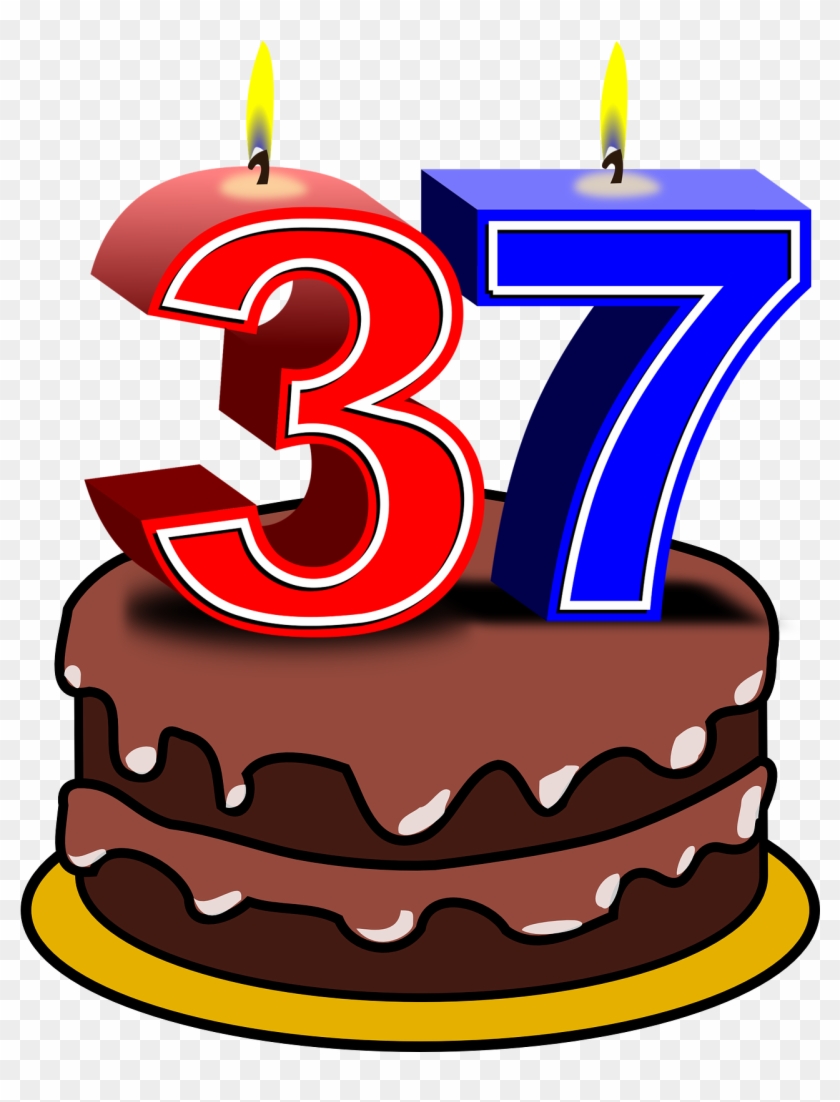 37 Years And Counting - Happy Birthday Cake Art #1352736