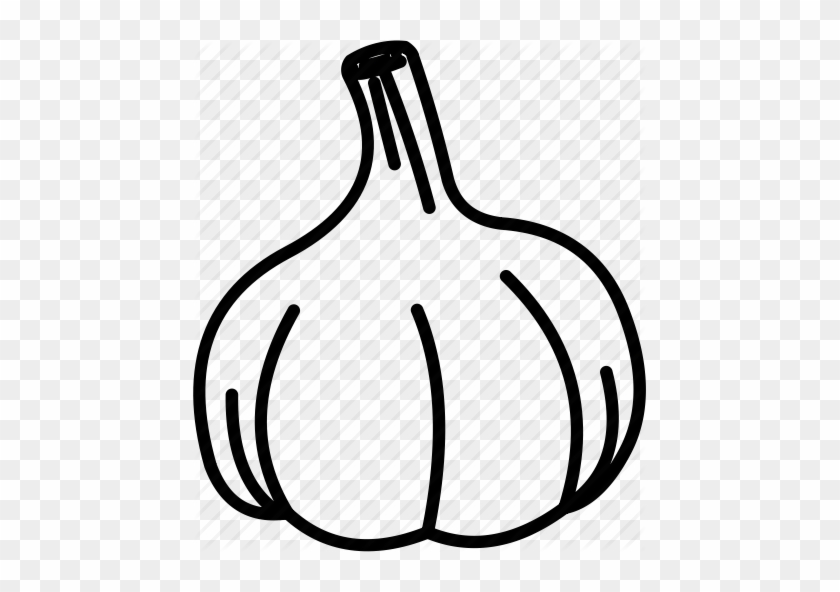 By Nimblechapps Garlic Paste Hot Icon - Garlic Outline #1352746