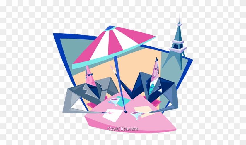 Business Meeting Royalty Free Vector Clip Art Illustration - Triangle #1352963
