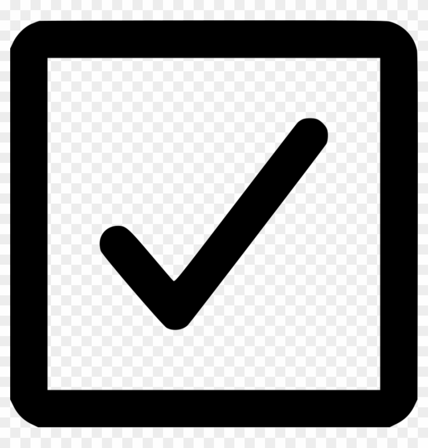 Box With Tick Clipart Checkbox Check Mark Computer - Tick In A Box #1353068