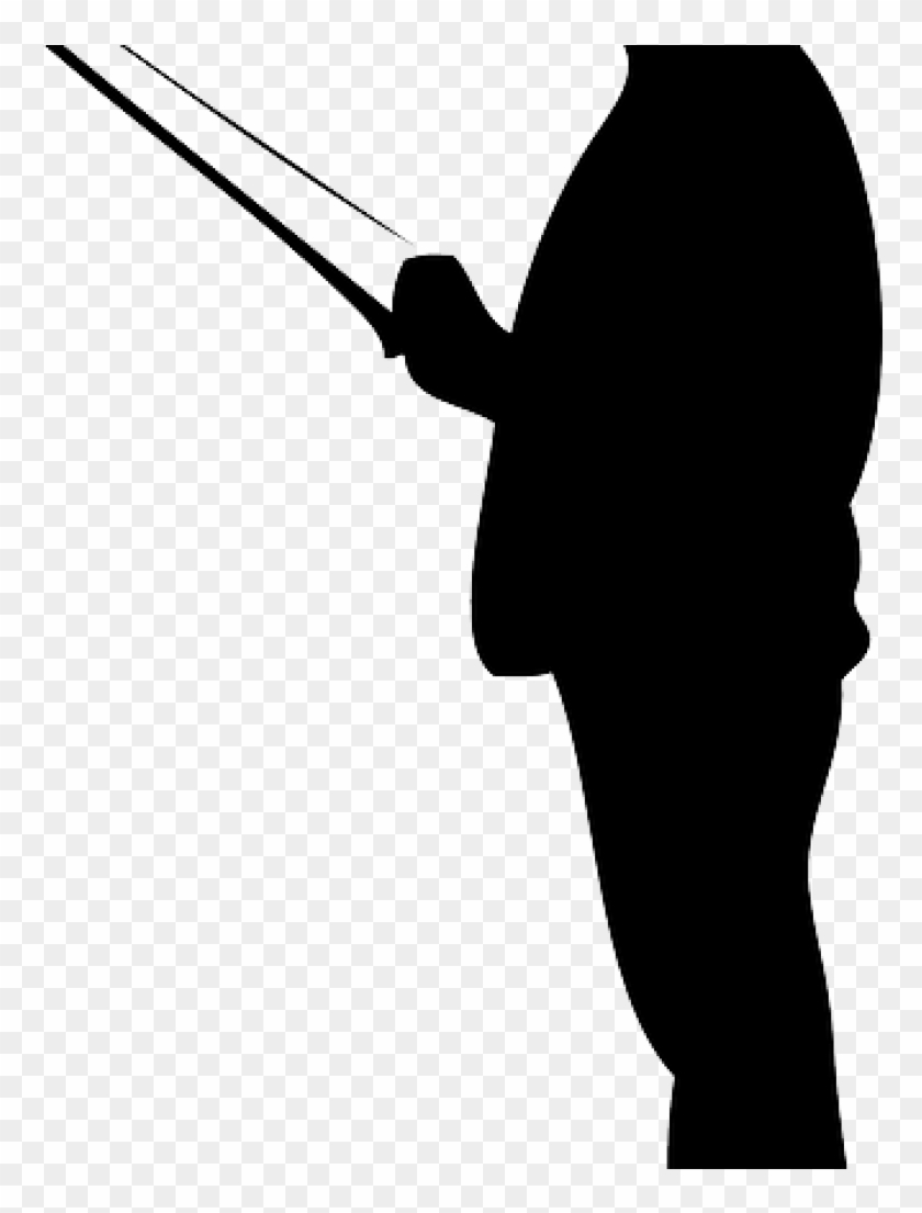 Fisherman Silhouette Fisherman Silhouette Fishing Rod - Clip Art #1353121