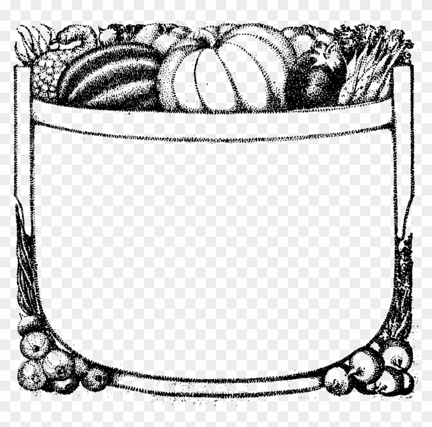 Vegetable Food Word Search Fruit Puzzle - Pumpkin Border Clipart Black And White #1353206