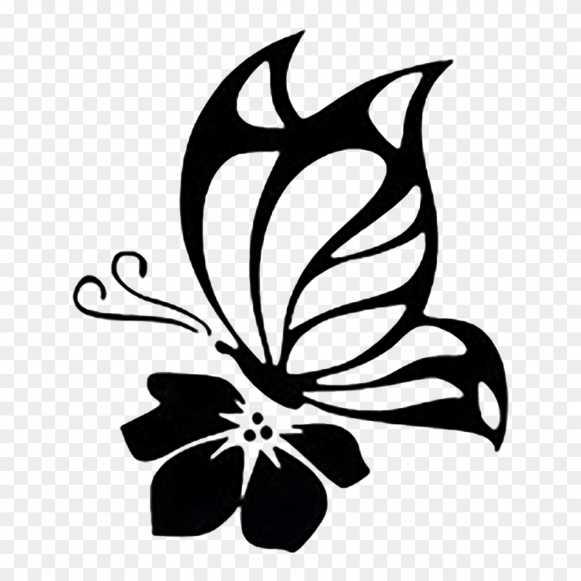 Butterfly Flower Silhouette