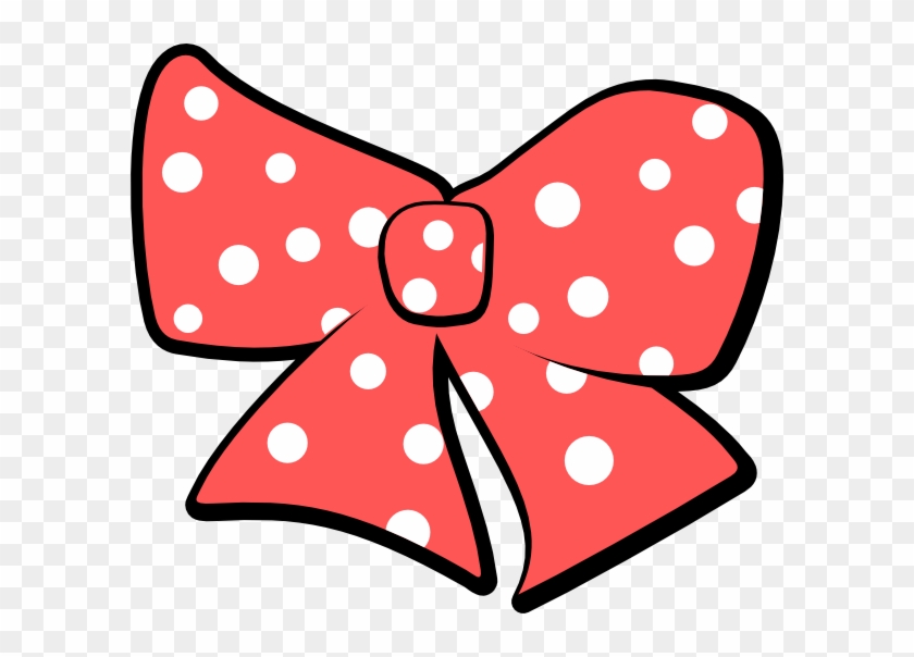 Flobow - Red Polka Dot Bow Clipart #1353242