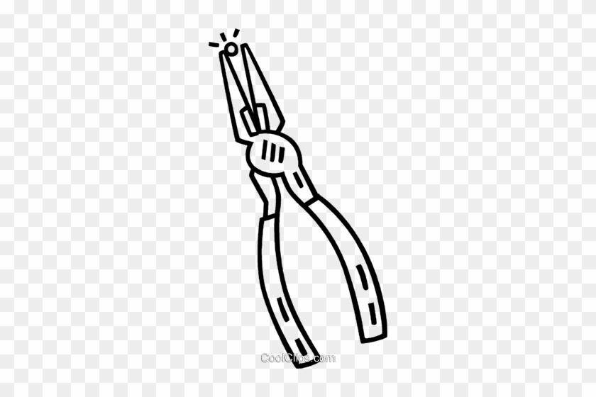 Needle Nose Pliers Royalty Free Vector Clip Art Illustration - Illustration #1353262