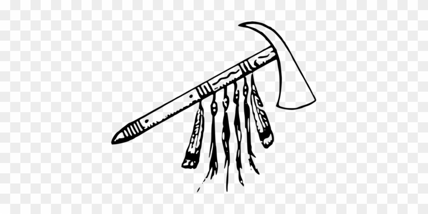 Tomahawk Axe Computer Icons Download Indigenous Peoples - Native American Weapons Drawings #1353274