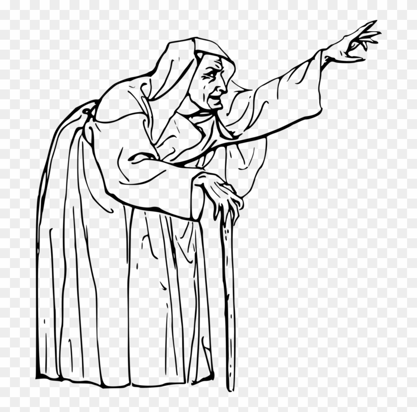 Hag Crone Computer Icons The Spirit Of The Plays Of - Hag Clipart Black And White #1353284