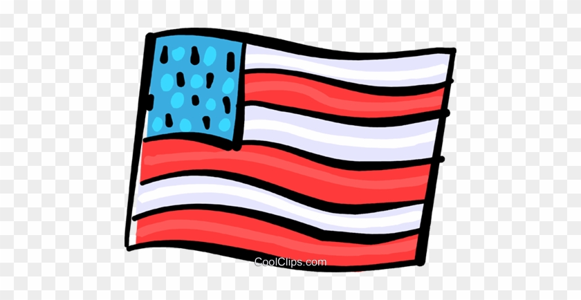 Usa Flag Royalty Free Vector Clip Art Illustration - Illustration #1353370