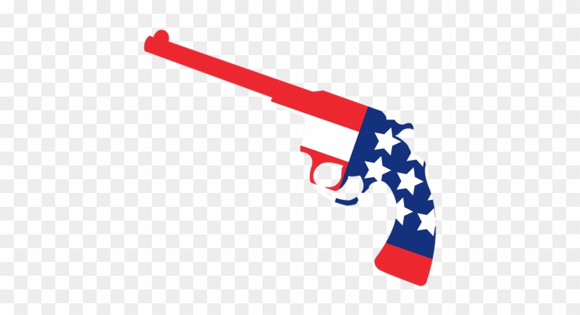 Vector Library America Flag Print Gun - United States Of America #1353384