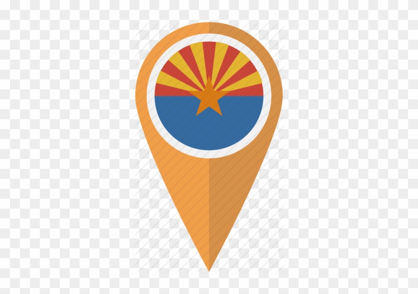 Us State Flags Pins - Arizona State Flag #1353394