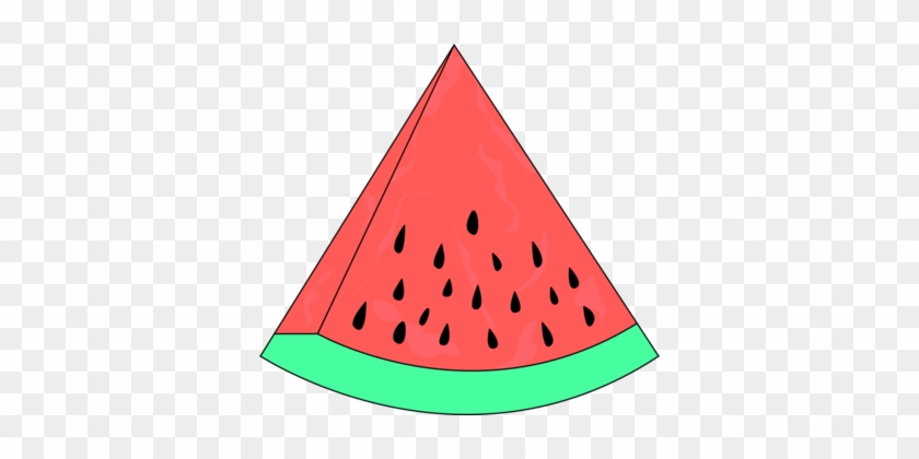 Watermelon Seedless Fruit Food Honeydew - Slice Of Watermelon Clipart #1353403