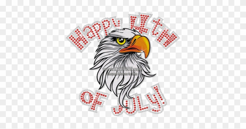 Glittering Eagle Happy 4th Of July Heat Transfer - 'merica America Patriotic Eagle Funny Humor Pun Men #1353425