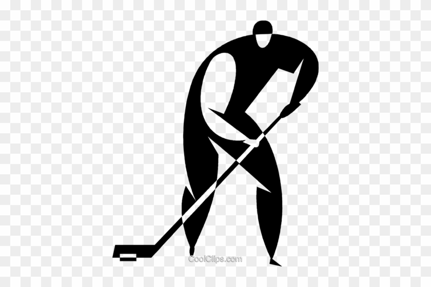 Hockey Player Royalty Free Vector Clip Art Illustration - Hockey Player Royalty Free Vector Clip Art Illustration #1353442