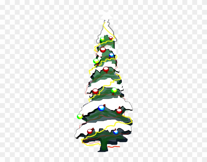 Snowy Christmas Tree Clipart #1353534