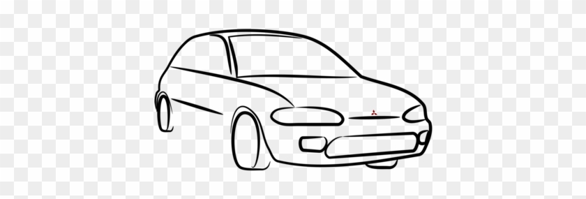 Car Vehicle Mitsubishi Motors Ford Mondeo Toyota Land - Car Picture Line Drawing #1353567