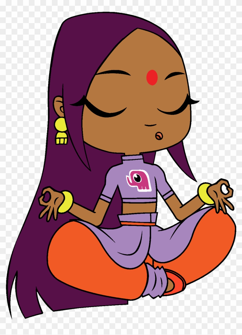 Bollywood Clip Vector Royalty Free - Sally Bollywood Meditating #1353746