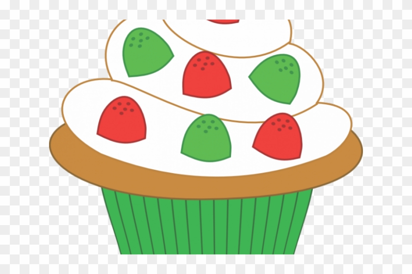 Vanilla Cupcake Clipart Snowflake - Christmas Cupcake Clipart #1353784