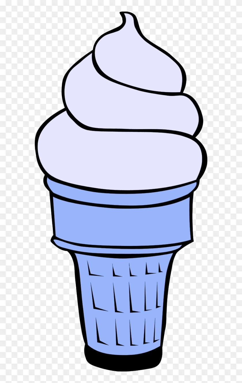Ice Cream Cone Vanilla - Swirly Ice Cream Cone Drawing #1353787