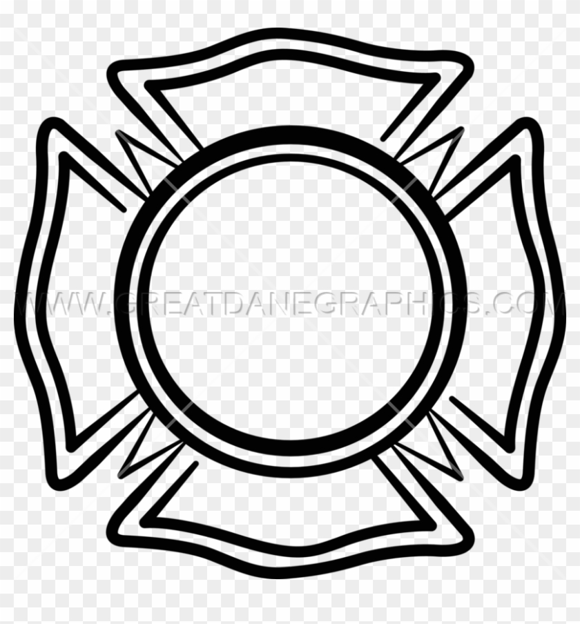 Maltese Cross Clipart - Volunteer Fire Department Emblem #1353805