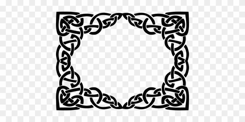 Borders And Frames Celtic Knot Celts Ornament Picture - Free Celtic Frame Vector #1353809