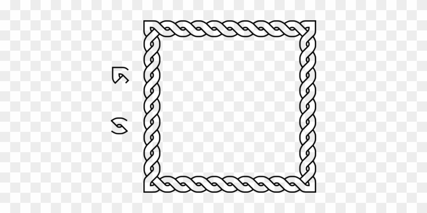 Borders And Frames Rope Celtic Knot Lasso - Celtic Knot Square Border #1353813