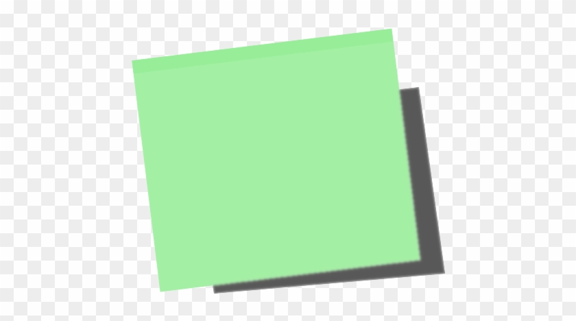 Sticky Note Transparent Png - Post It Green No Background #1353854