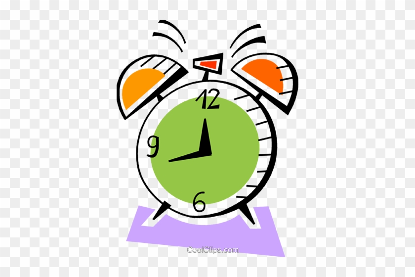 Alarm Clocks Royalty Free Vector Clip Art Illustration - Curfew Clipart #1353928
