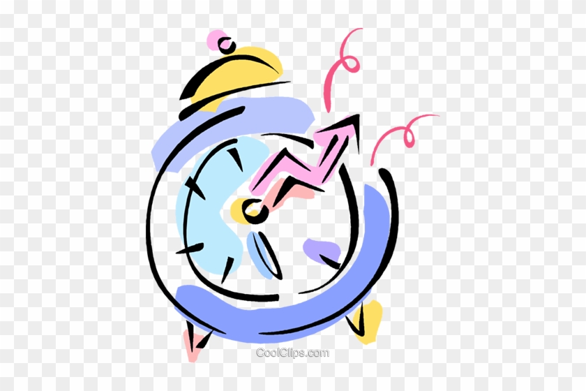 Alarm Clock Royalty Free Vector Clip Art Illustration - Illustration #1353965