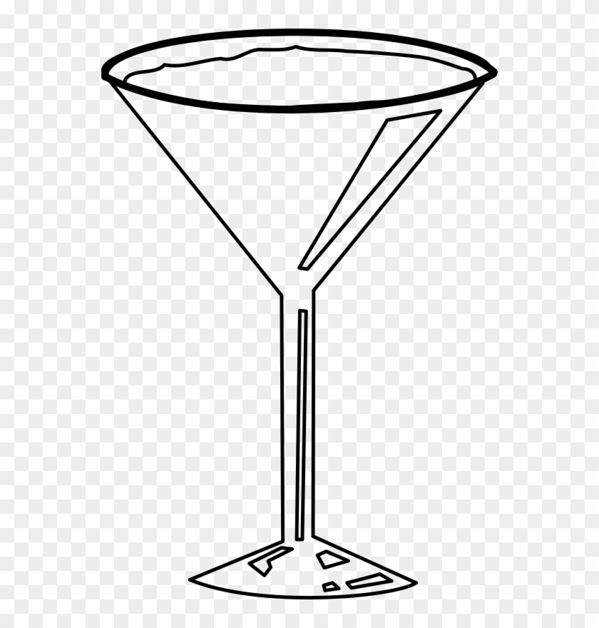 Freeuse Library Clipart Of Martini Glass - Blue Lagoon #1353977