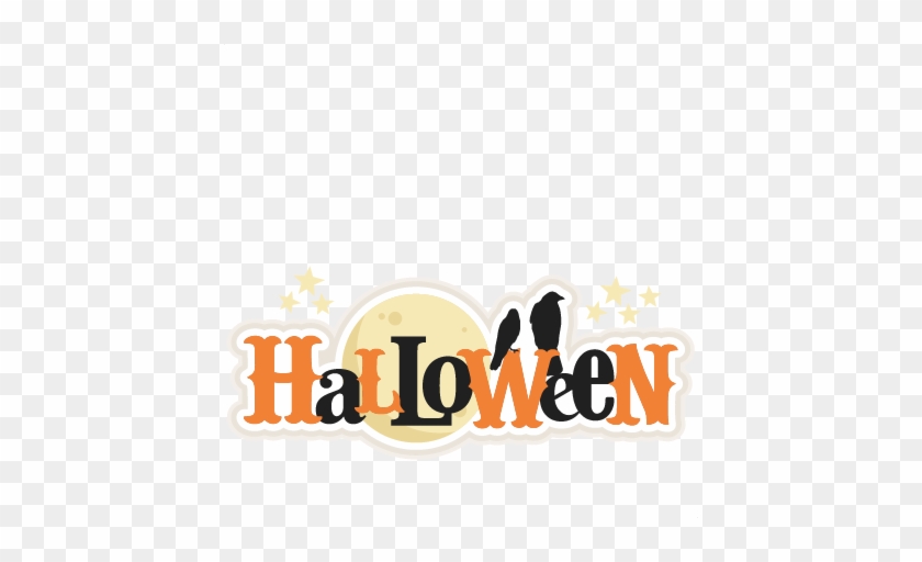 Halloween Title Svg Scrapbook Title Svg Cutting Files - Halloween Title Font #1353993