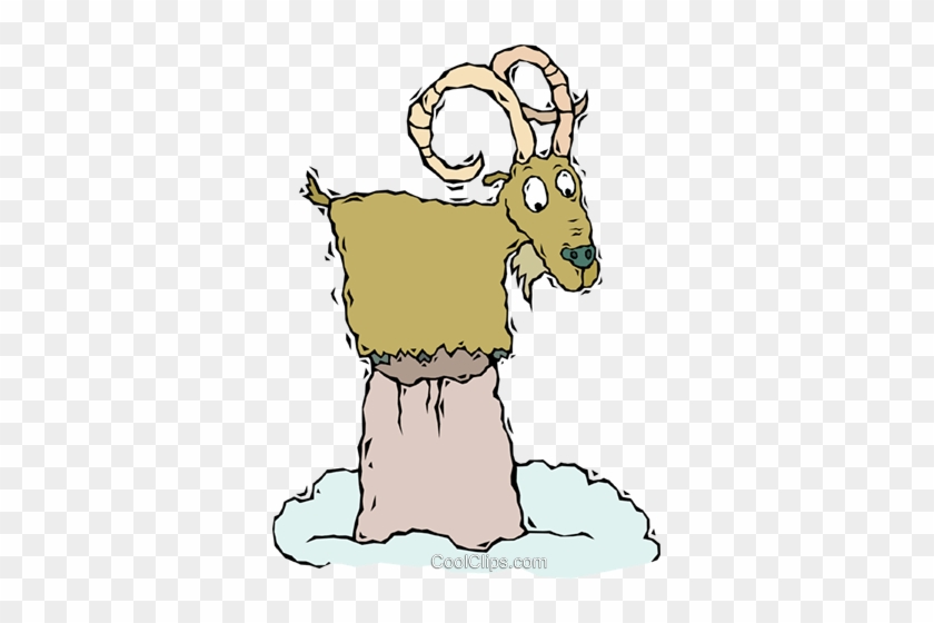 Mountain Goat Royalty Free Vector Clip Art Illustration - Clip Art #1354001