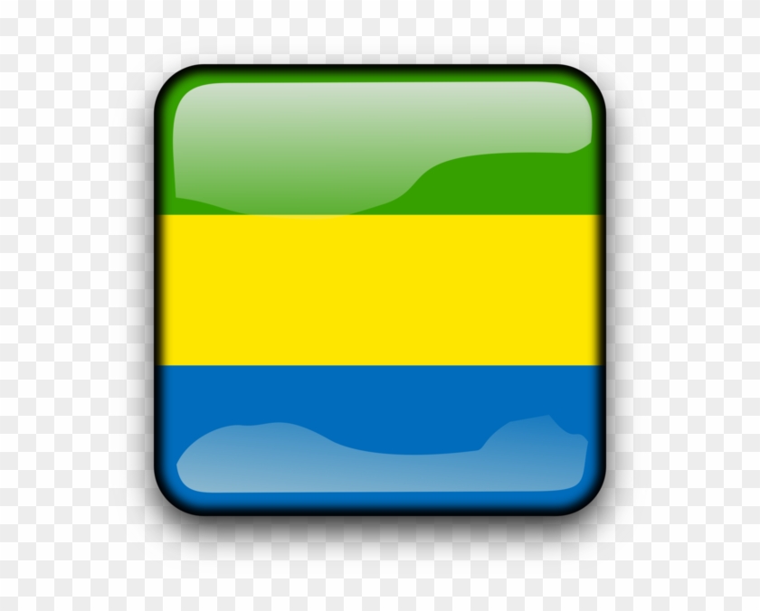 Flag Of Gabon Flag Of Gabon National Flag Button - Albanian Glossy Flag Large Tote Bag #1354018