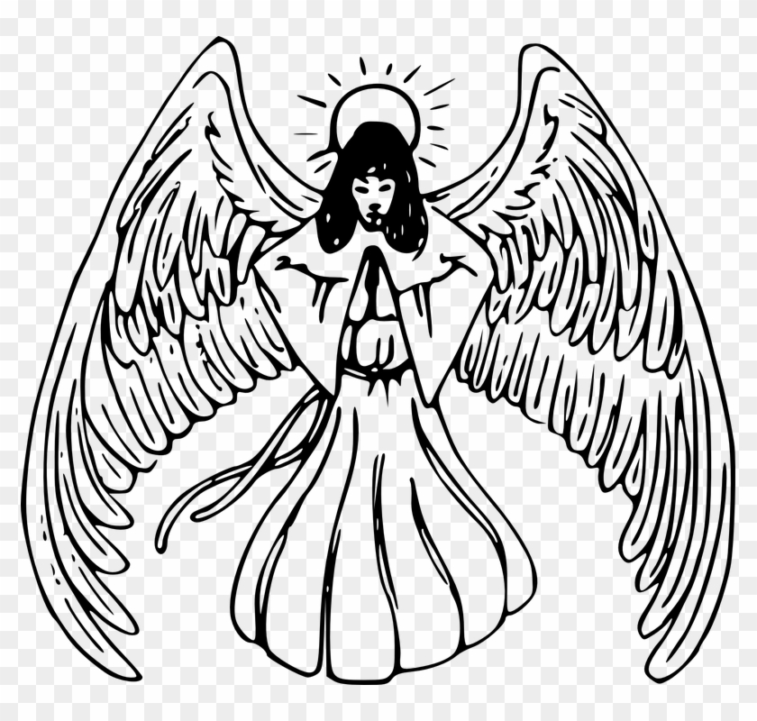 Halo Clipart Drawing Angel - Angel Clip Art #1354054