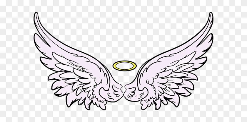 Simple Wings Drawing Free Download Best X - Angel Wings Drawing Simple #1354059