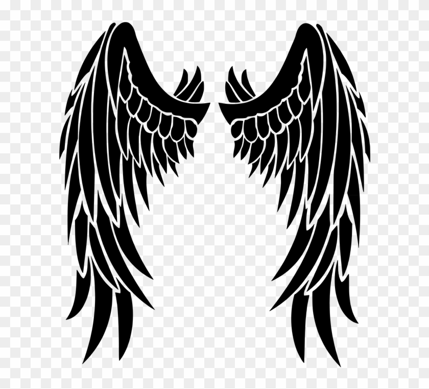 Angel Wings Clipart Png Jpg Black And White Download - Angel Wings Svg #1354060