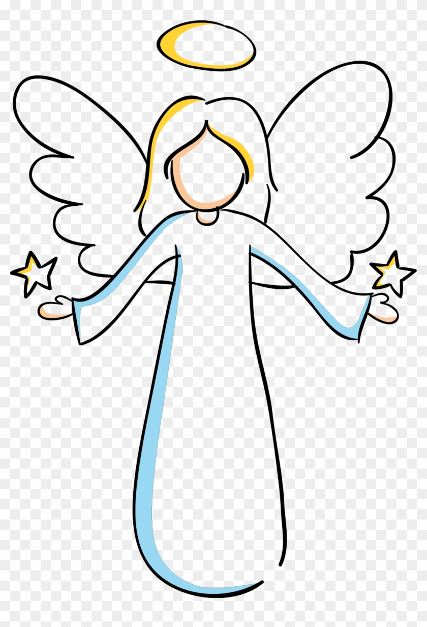 Svg Royalty Free Download Angel Hand Painted Transprent - Portable Network Graphics #1354068