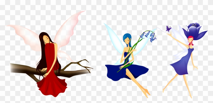 Clip Art Royalty Free Cartoon Angel Transprent Png - Flowers Seen Like A Dancing Girl #1354079