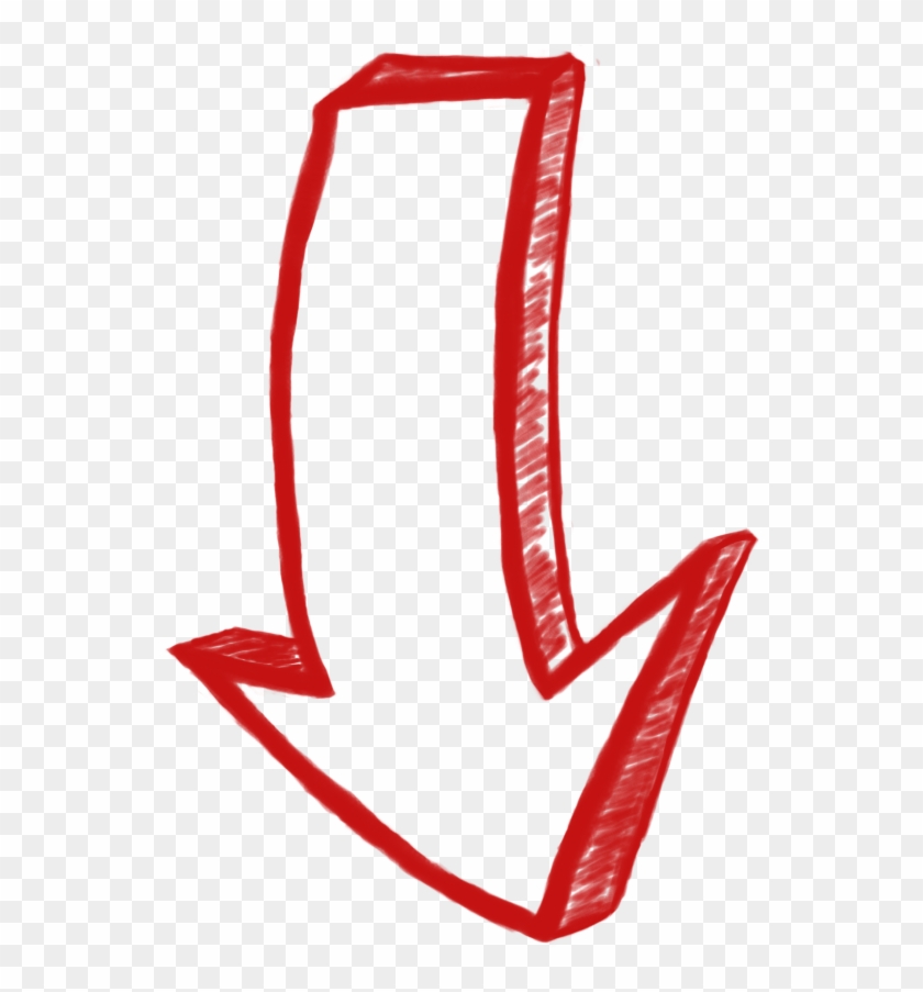 Chalk Arrow Png Red #1354095