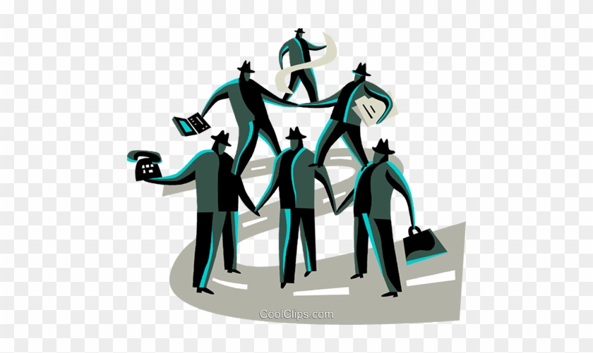 Teamwork And Cooperation Royalty Free Vector Clip Art - Imagens Equipe De Trabalho Em Png #1354285