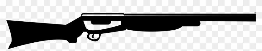 Shotgun Clipart Shotgun Firearm Clip Art - Shotgun Clipart Black And White #1354321