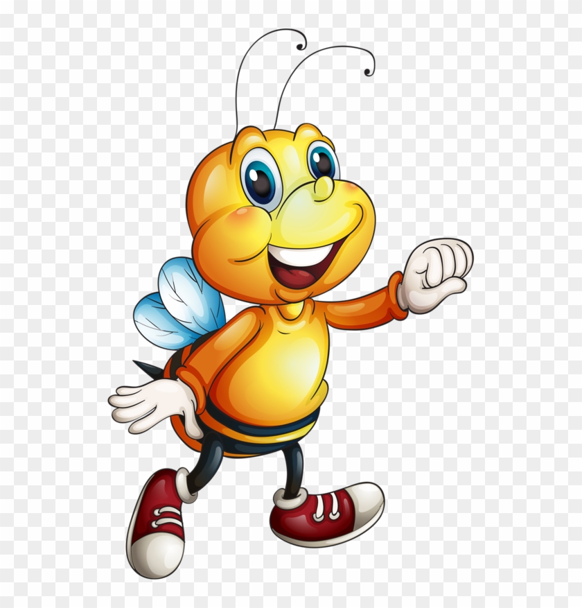 Cute Bee, Bee Happy, Clips, Bee Clipart, Bee Theme, - Animadas Imagenes De Felicidad Y Alegria #1354338