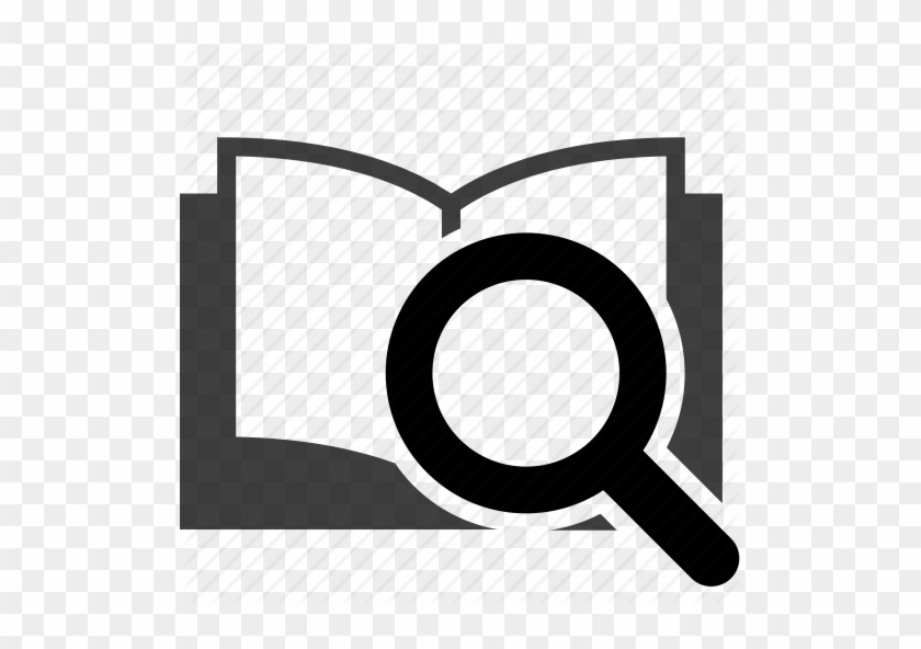 Magnifying Clipart Book Editor - Book Search Icon Png #1354362