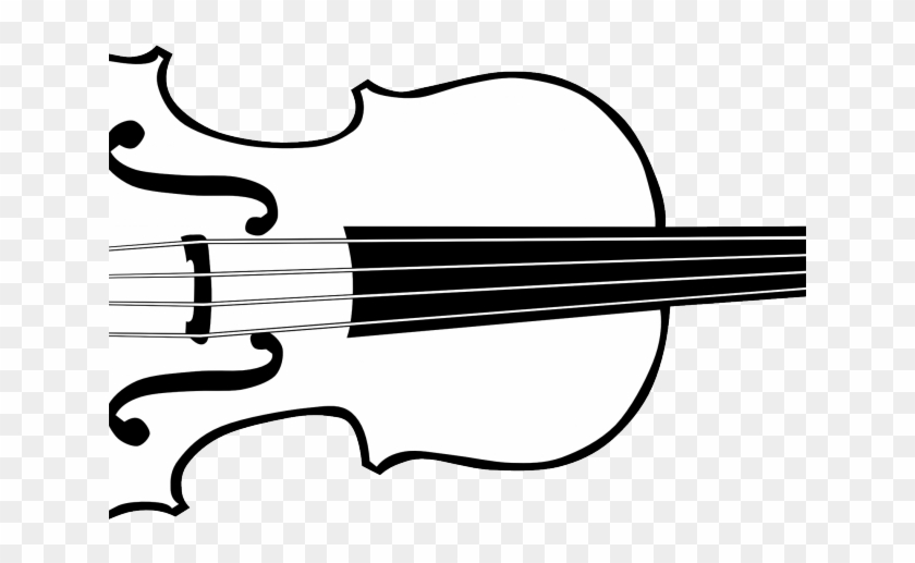 Violin Clipart Outline - Violin Clipart #1354369