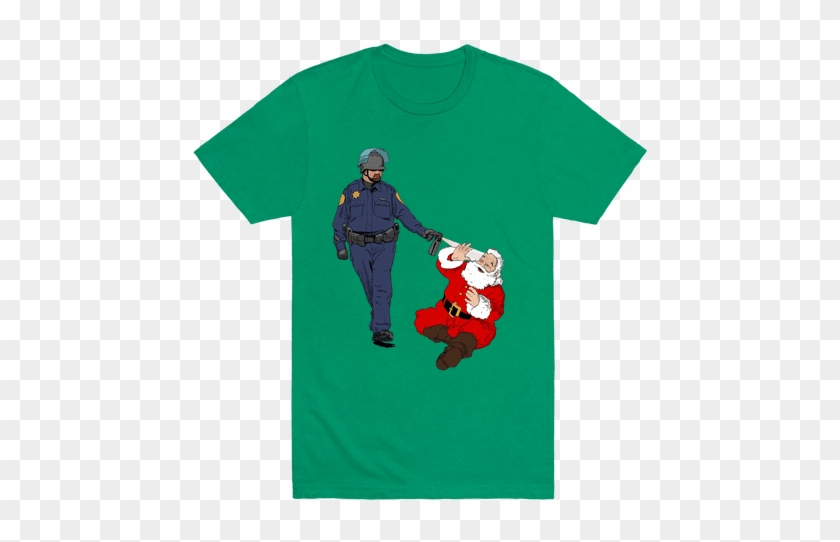 Pike And Santa Mens T-shirt - Shirt #1354382