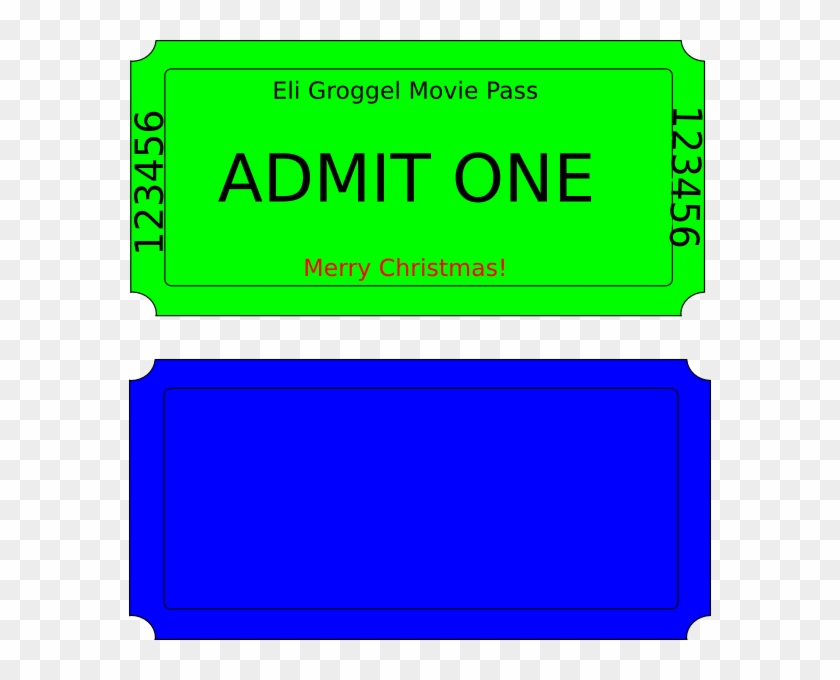 Movie Ticket Clip Art At Clkercom Vector - Clip Art #1354449