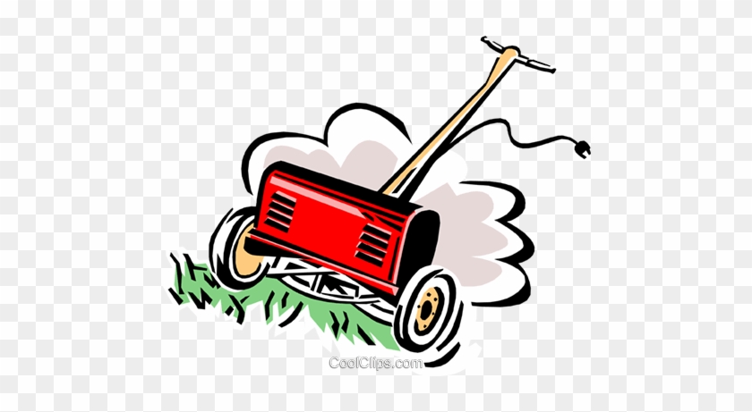 Lawn Mower Royalty Free Vector Clip Art Illustration - Lawn Care #1354467