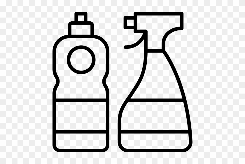 Cleaning Supply Clip Art - Cleaning Products Black And White #1354504