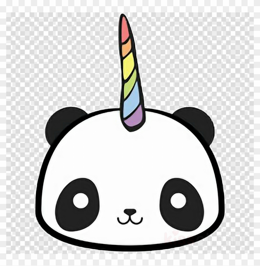 Download Kawaii Panda Unicorn Clipart Giant Panda T-shirt - Panda Unicorn #1354539