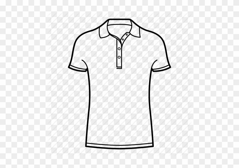 Download T Shirt Collar Icon Clipart T-shirt Collar - Polo Shirt Coloring Page #1354565