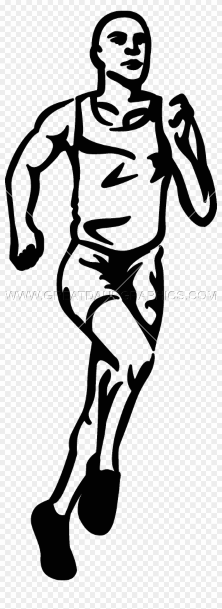 Image Black And White Stock Production Ready Artwork - Track And Field Athletics #1354569